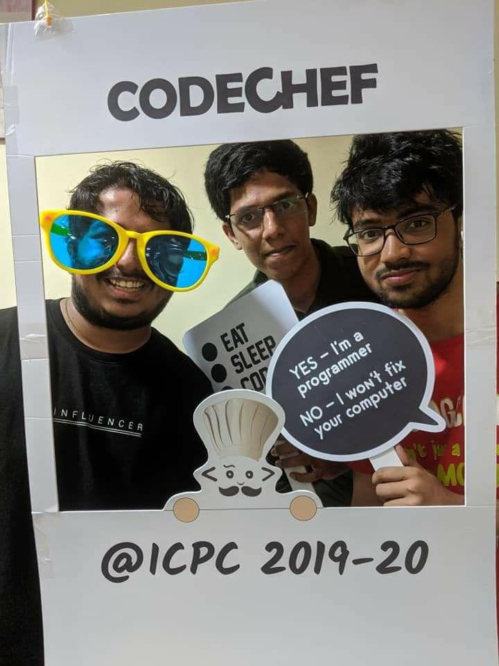 team photo in codechef frame